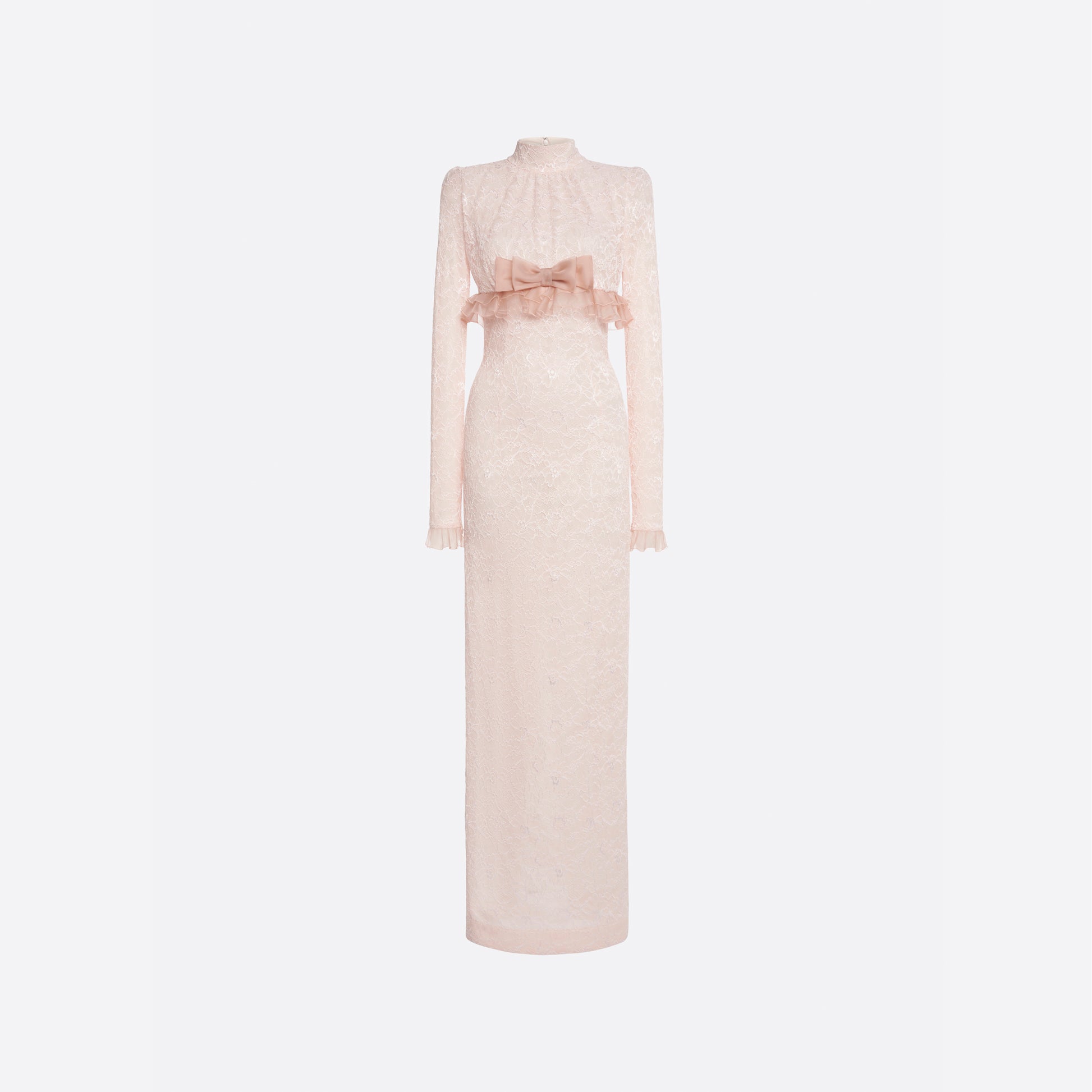 Alessandra Rich - Stretch Lace Evening Dress - 40 - Pink Alessandra Rich - Stretch Lace Evening Dress - 40 - Pink