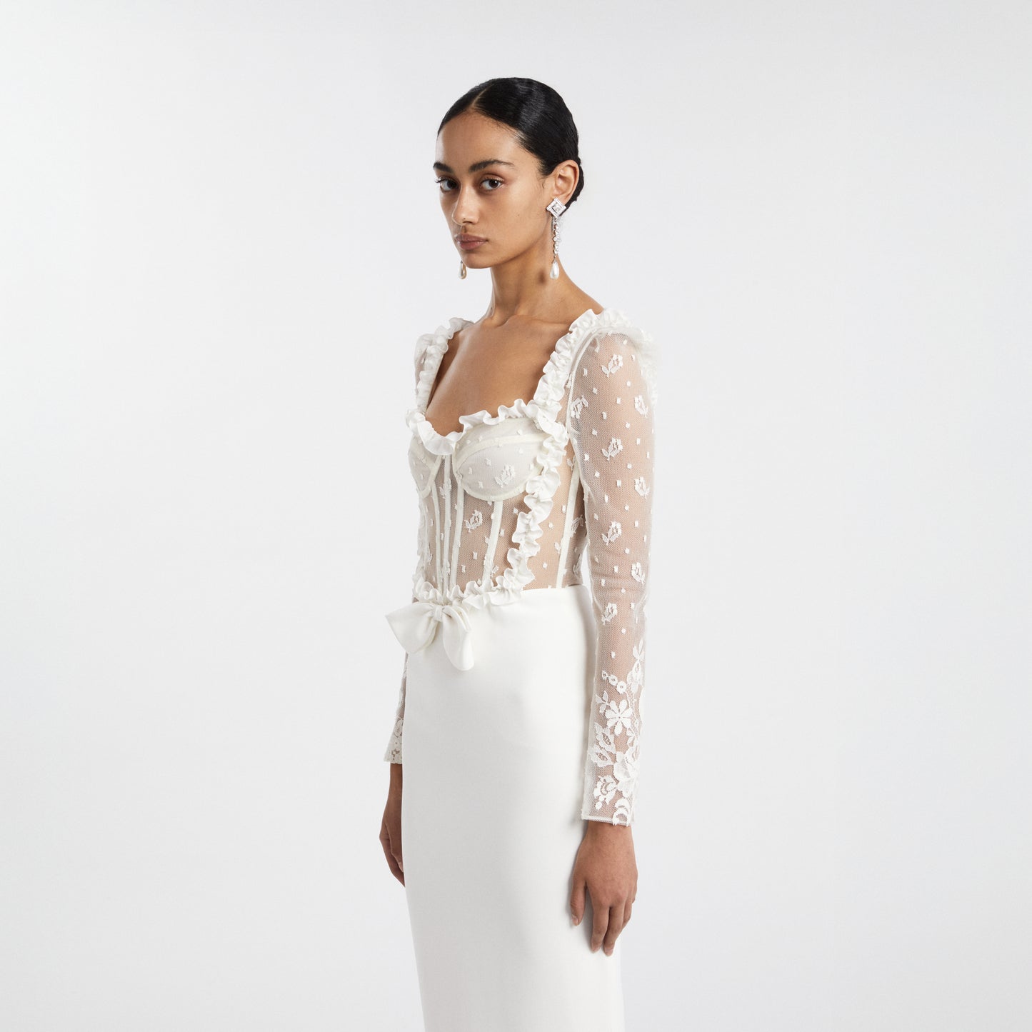 EVENING DRESS WITH BUSTIER