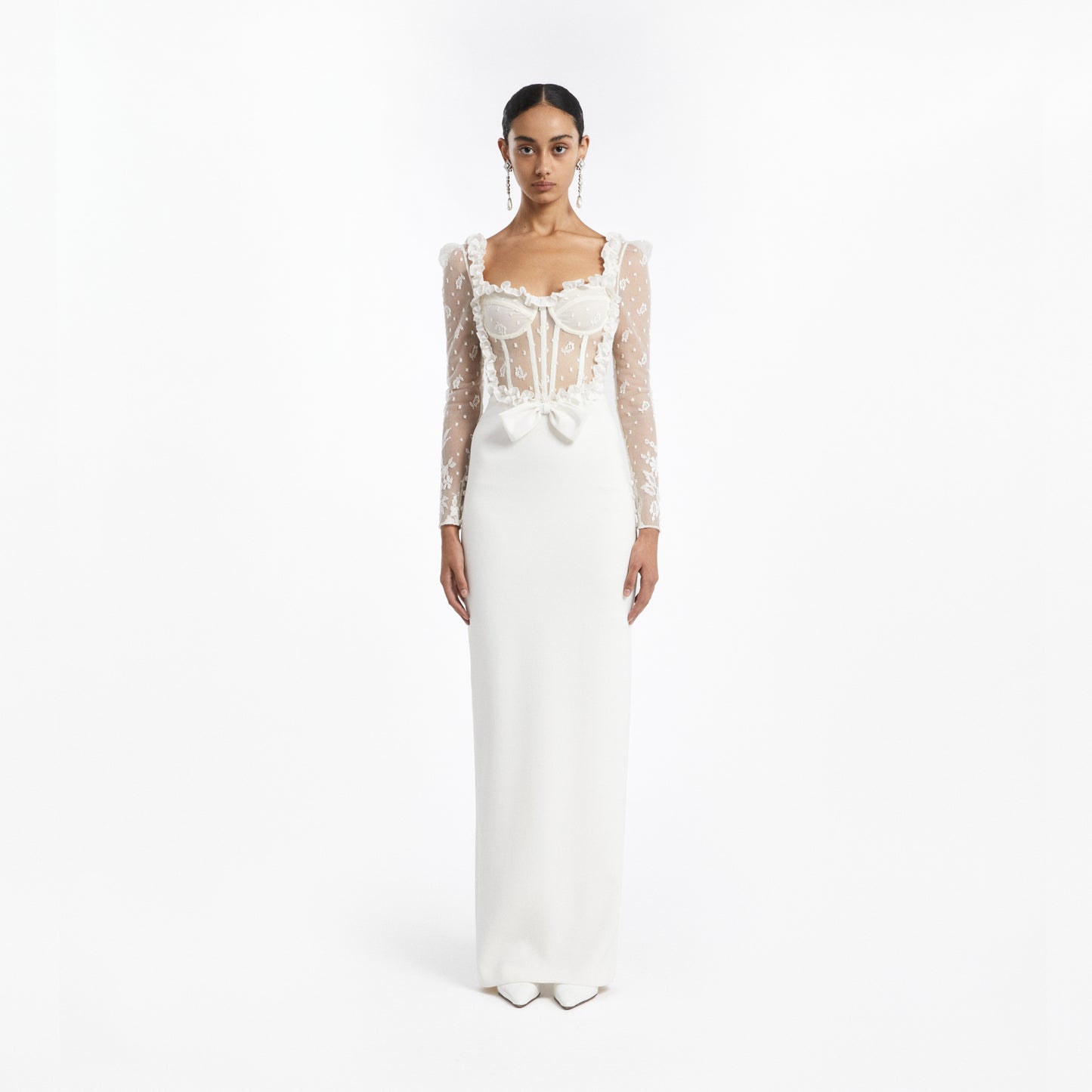 EVENING DRESS WITH BUSTIER