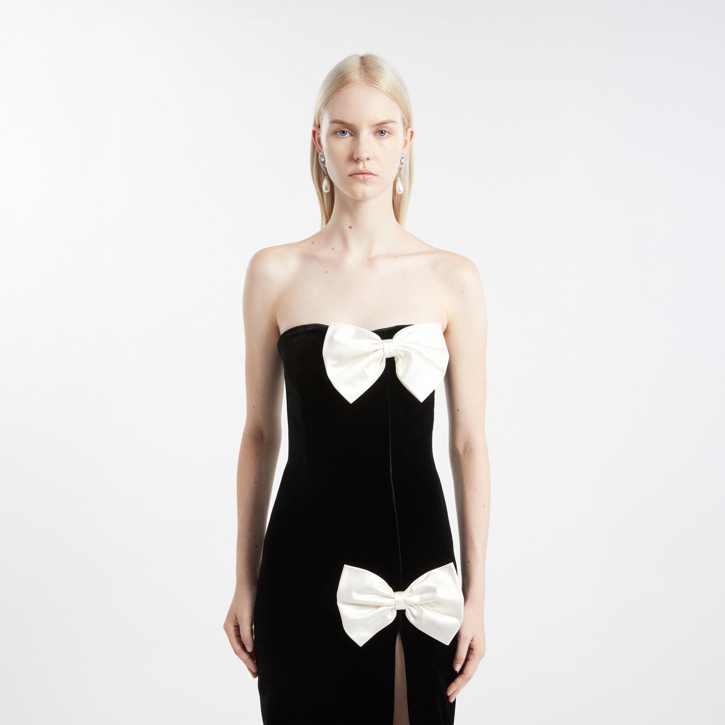 VELVET EVENING DRESS