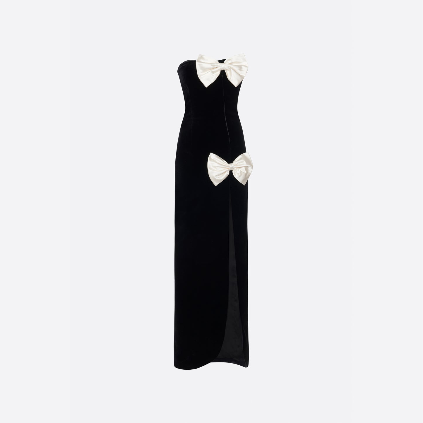 VELVET EVENING DRESS