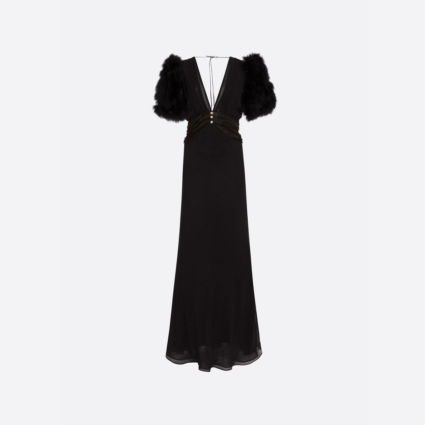 GEORGETTE SLIP EVENING DRESS