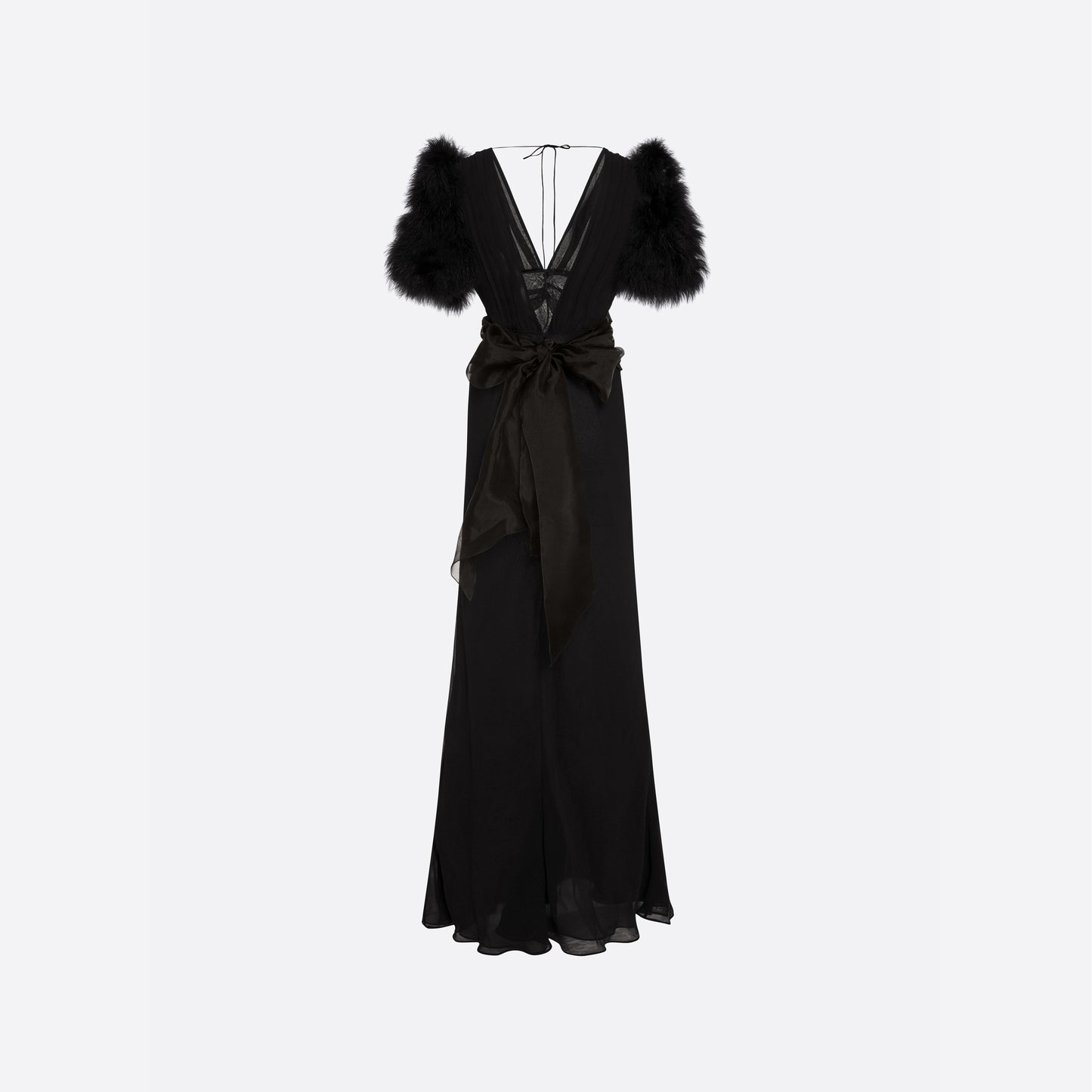 GEORGETTE SLIP EVENING DRESS