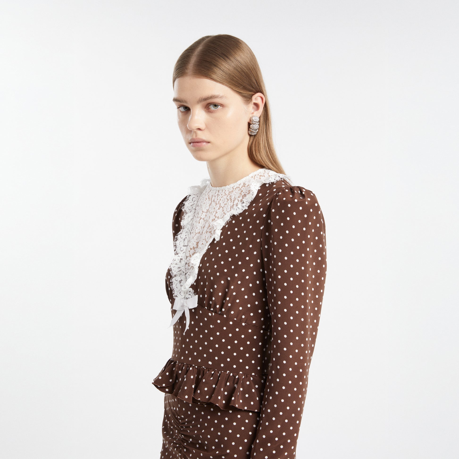 Polka dot midi dress | Alessandra Rich Polka dot midi dress | Alessandra Rich