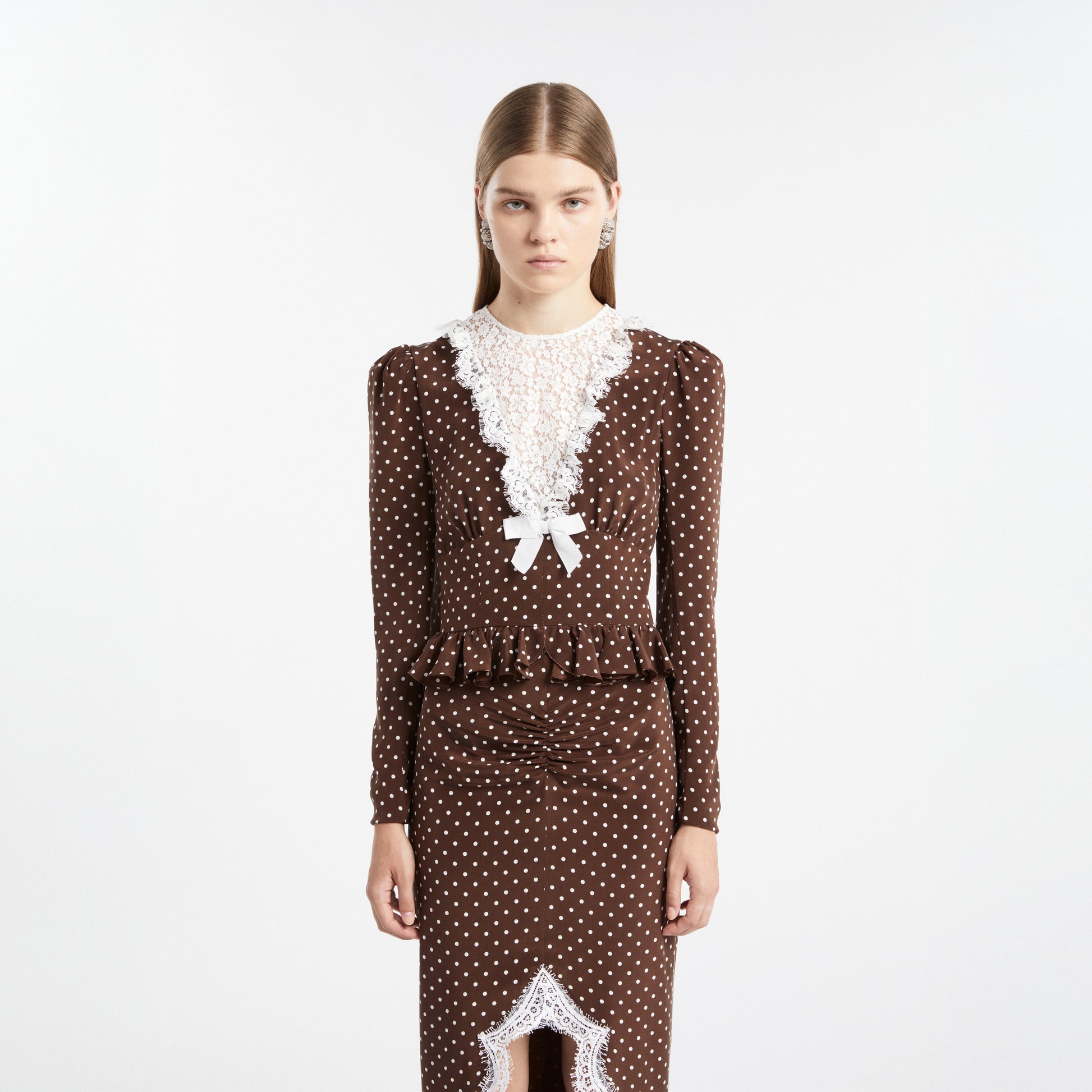 Polka dot midi dress | Alessandra Rich Polka dot midi dress | Alessandra Rich