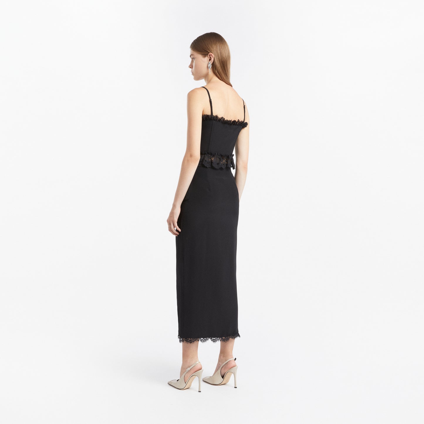 MIDI SKIRT WITH RUFFLES