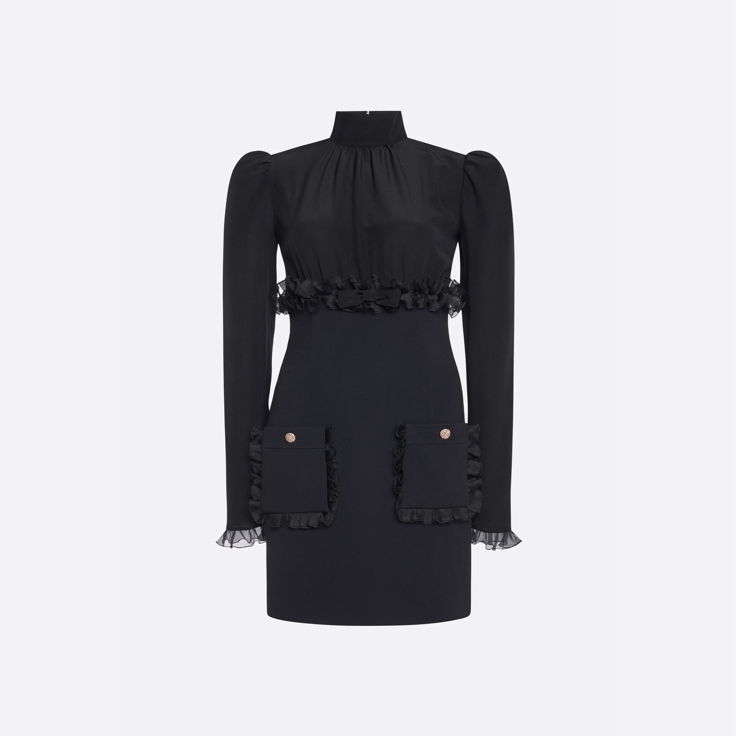 CADY MINI DRESS WITH RUFFLES