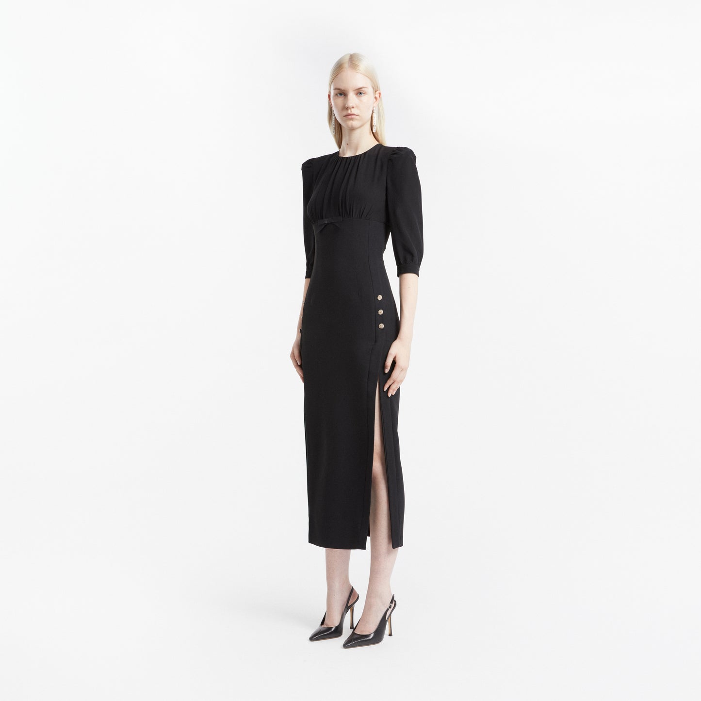 CADY MIDI DRESS WITH SPLITS