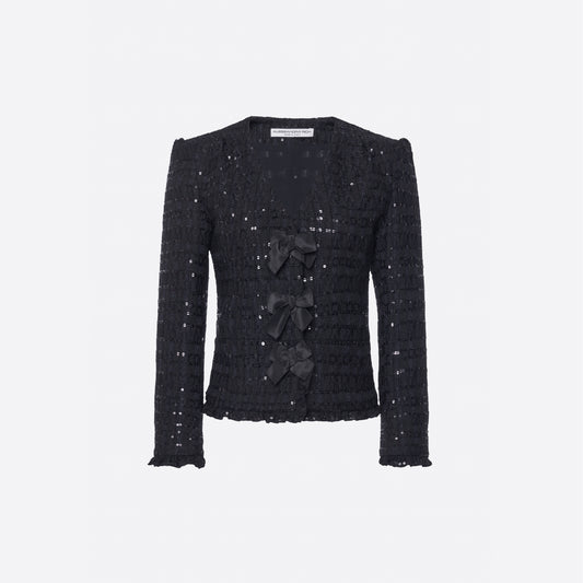 SEQUIN TWEED JACKET
