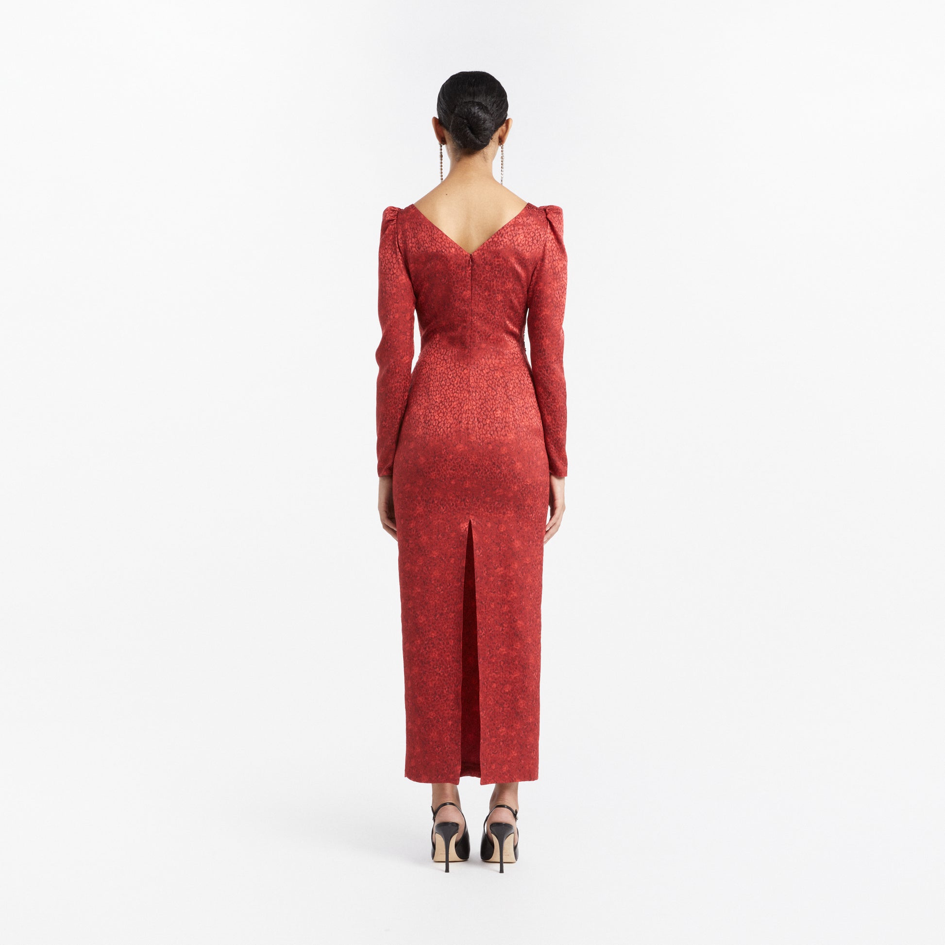 Jacquard evening dress with lace | Alessandra Rich Jacquard evening dress with lace | Alessandra Rich