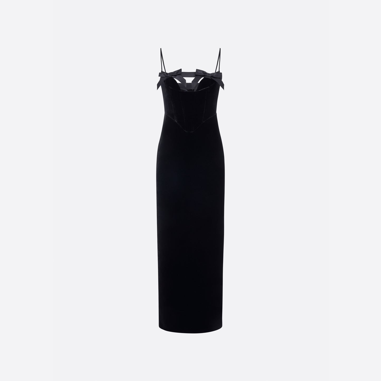 Alessandra Rich - Velvet Dress With Bows - 38