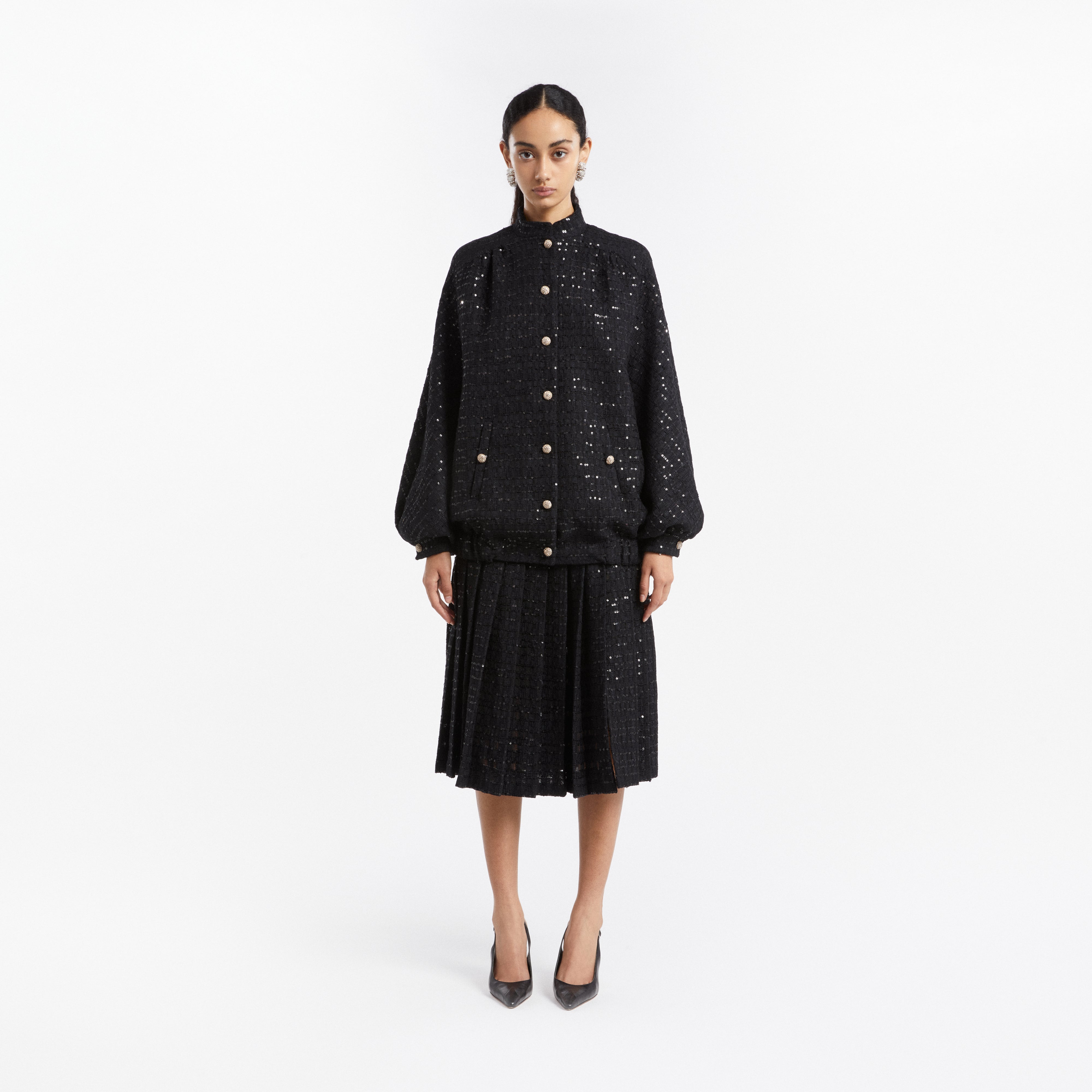 Drawer - ALESSANDRA RICH 白襟ブラックジャケット 38サイズ Jackets | Alessandra Rich