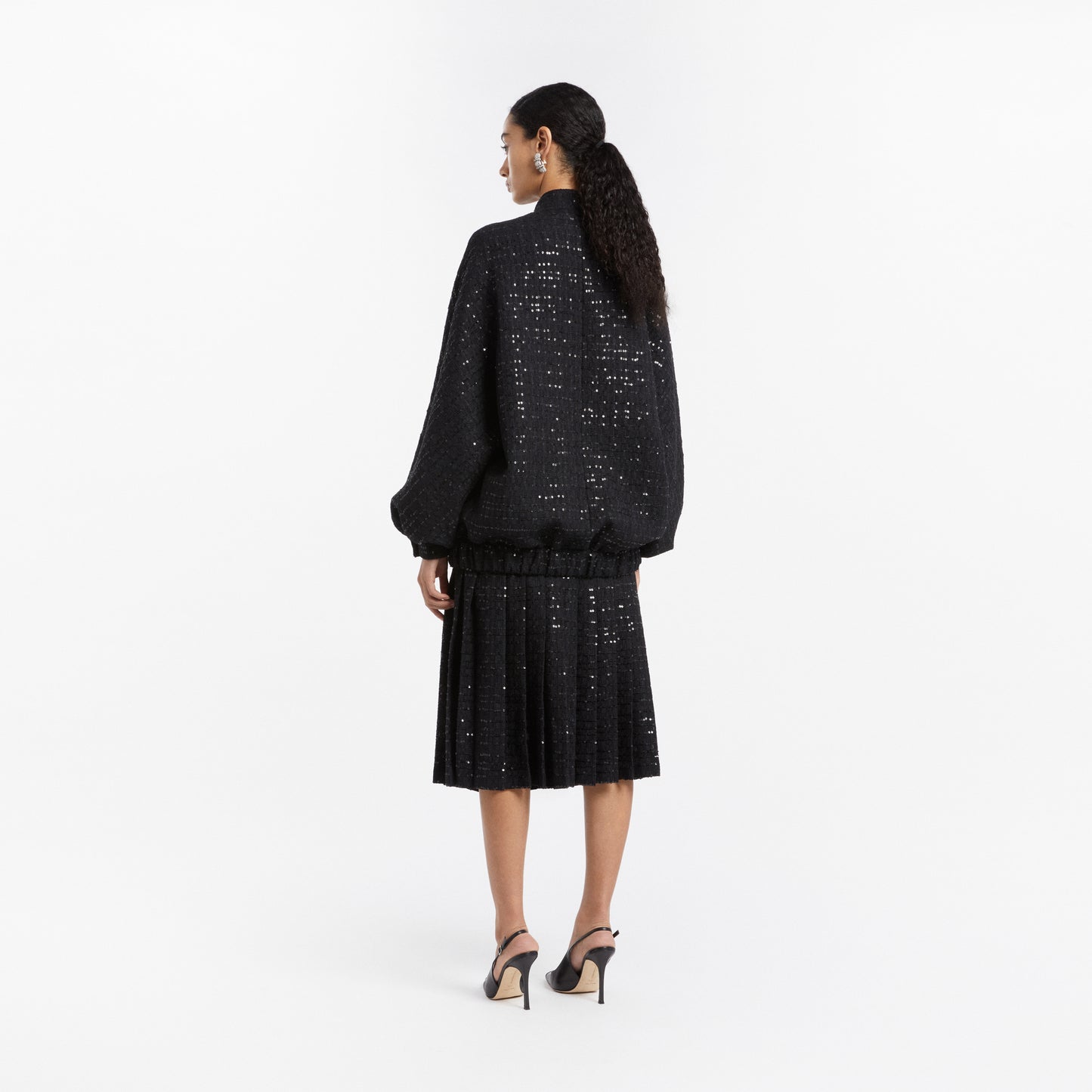 SEQUIN TWEED BLOUSON