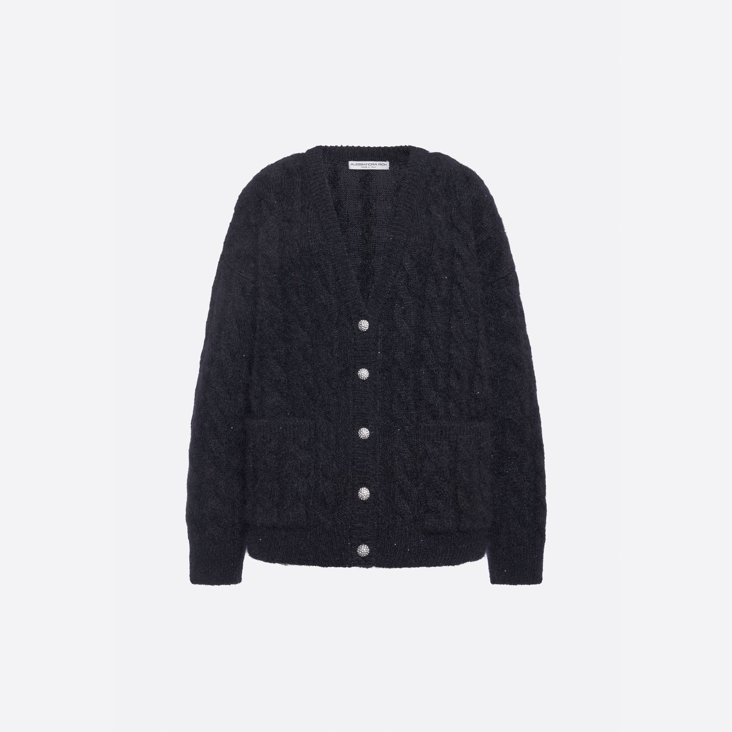 MOHAIR SEQUIN OVERSIZE CARDIGAN