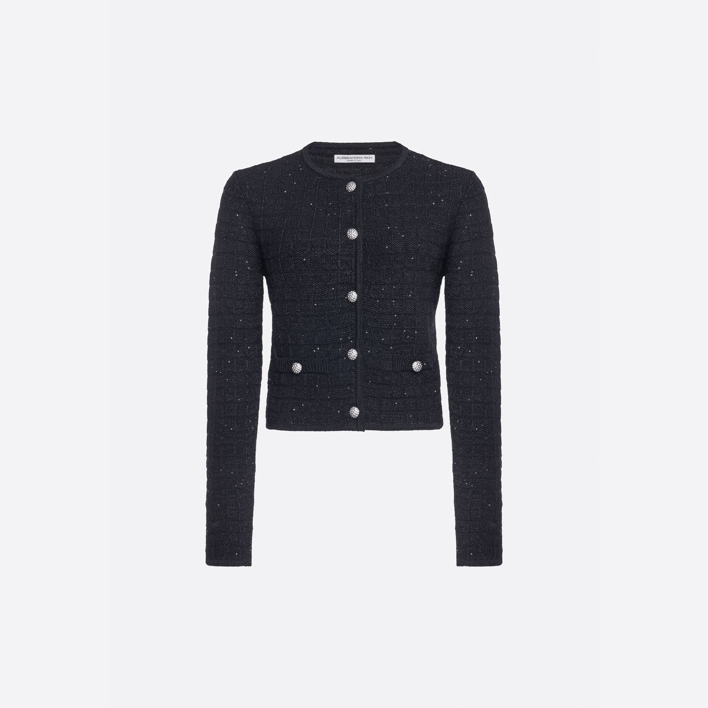 SEQUIN KNIT CARDIGAN