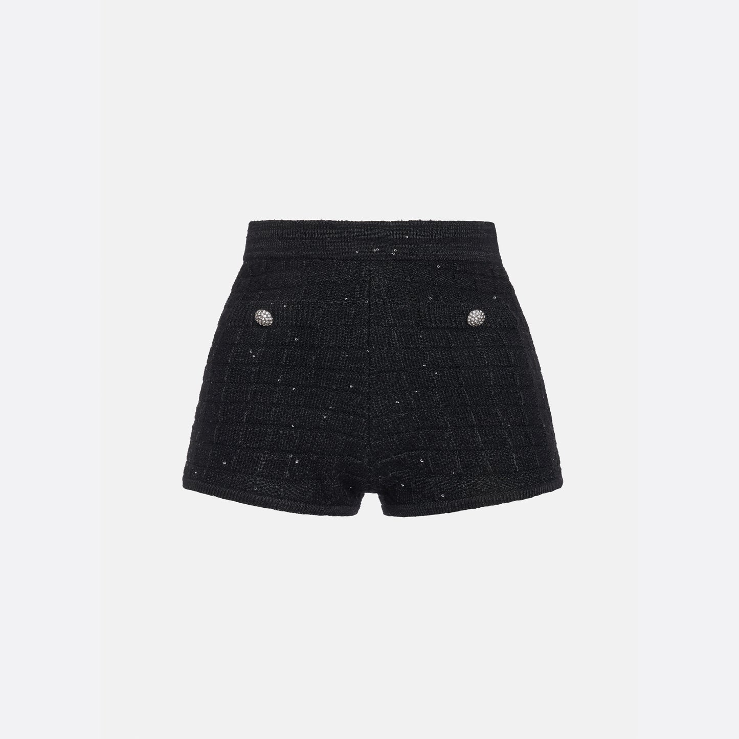 SEQUIN KNIT SHORTS