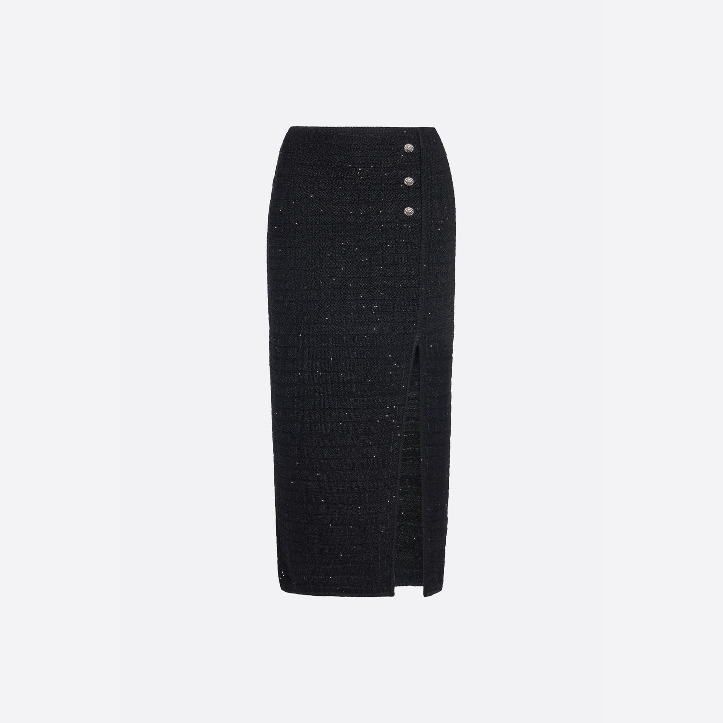 SEQUIN KNIT MIDI SKIRT