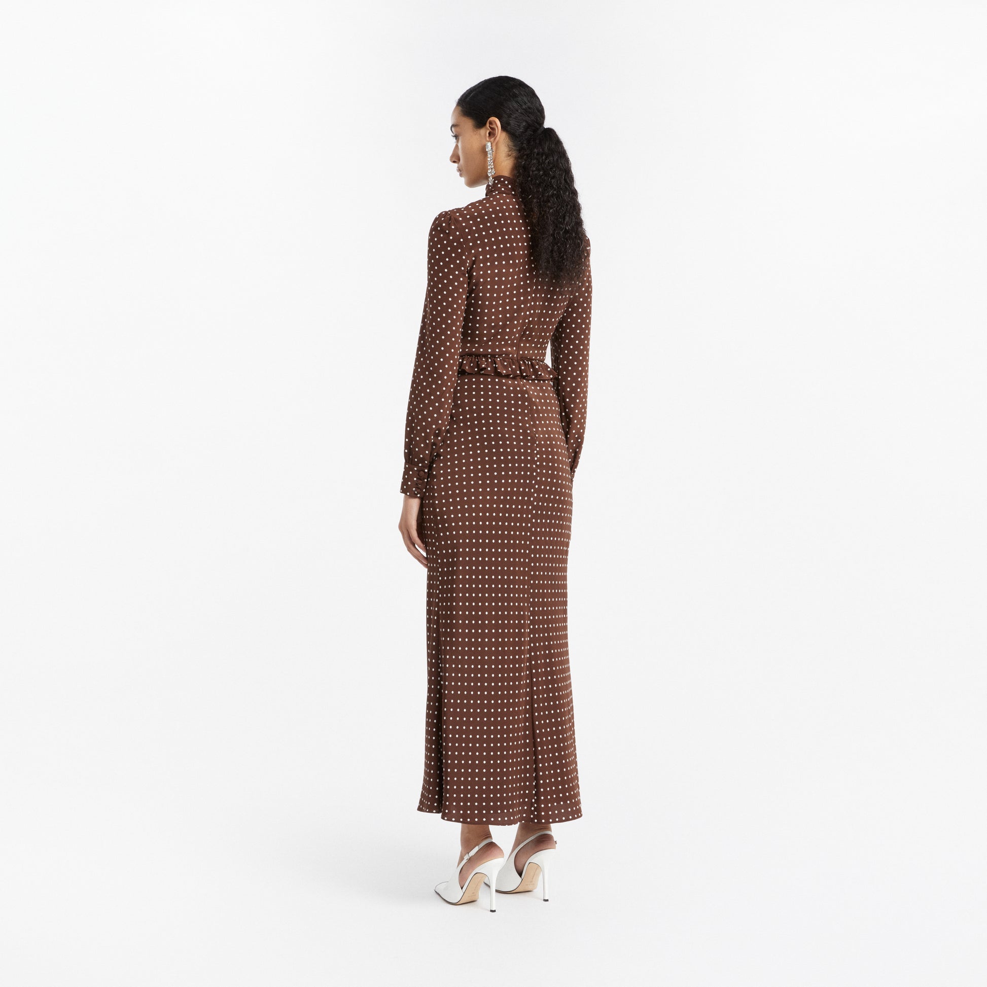 alessandra rich midi dress Alessandra Rich Twist-front Gathered Printed Cotton-poplin Midi Dress - Women - White Dresses