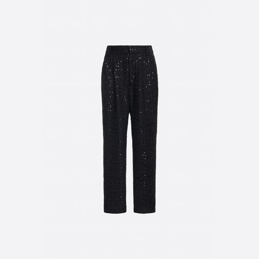 SEQUIN TWEED TROUSERS
