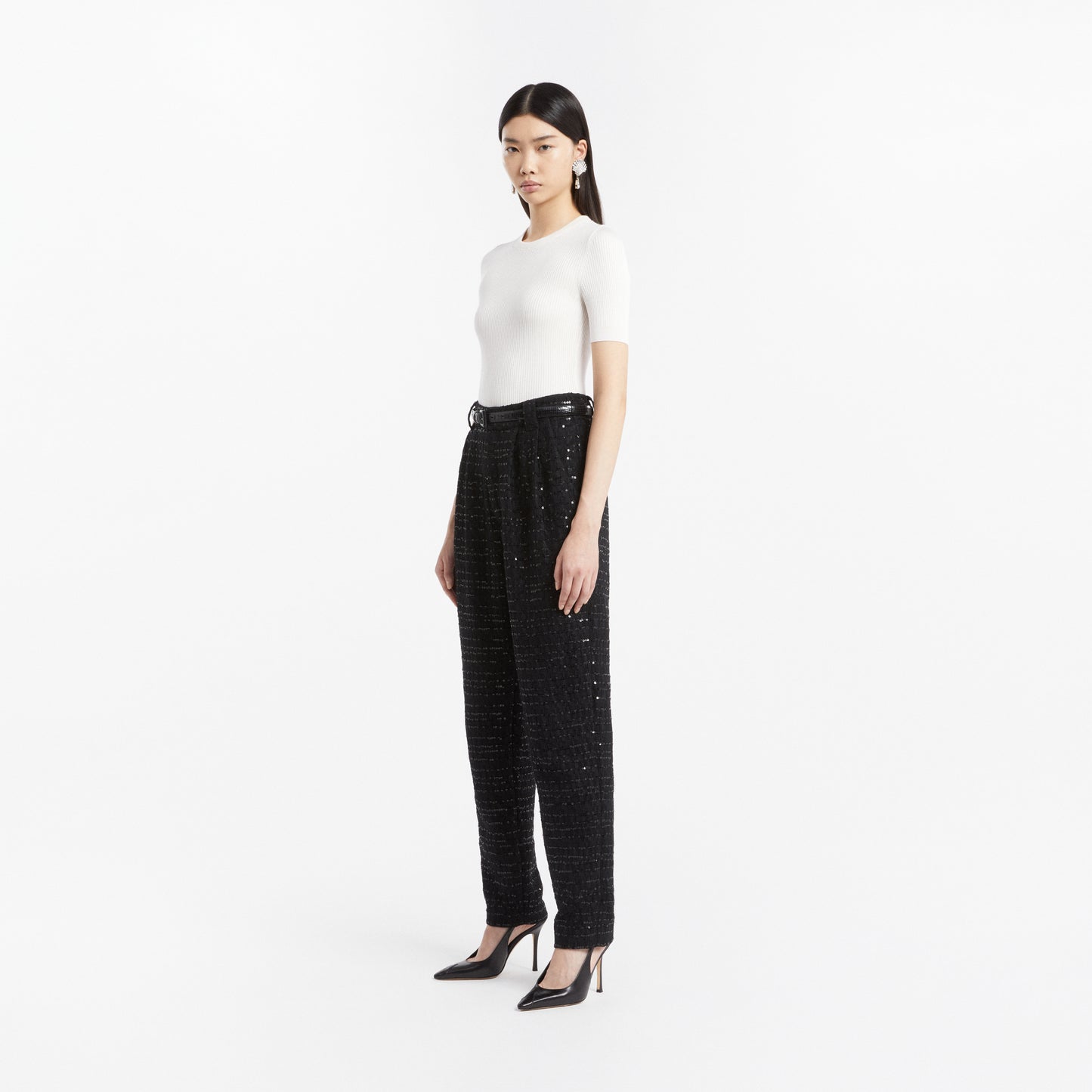 SILK T-SHIRT WITH PENDANT