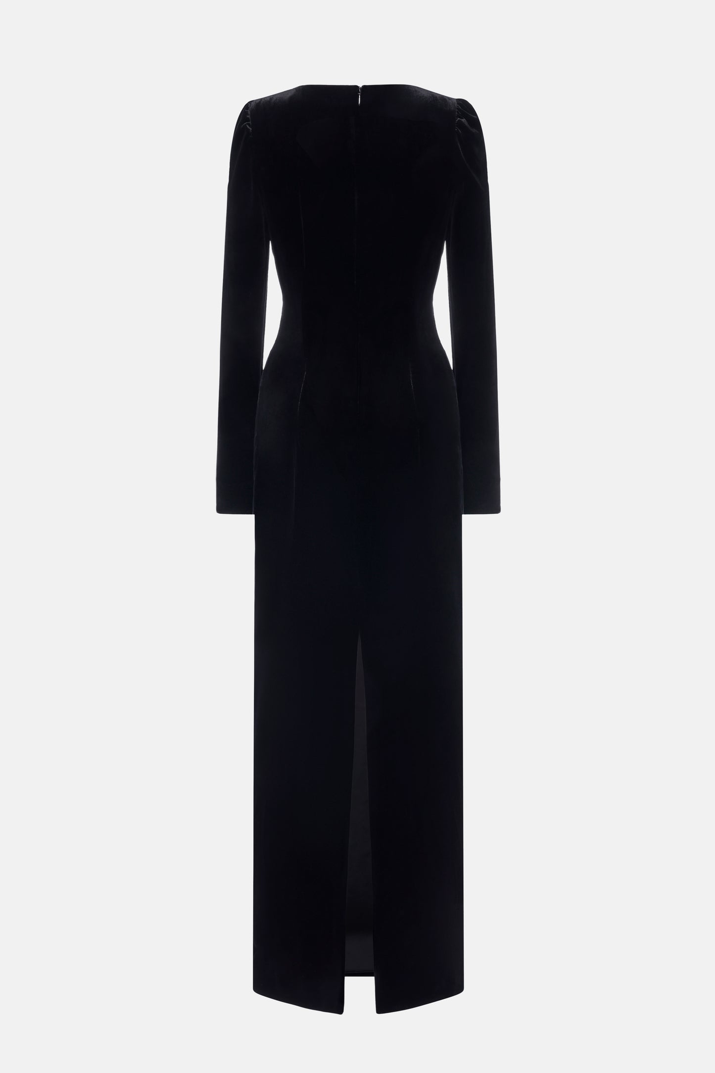 VELVET DRESS WITH BOW