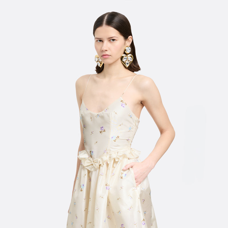 alessandra rich dress Rich: Shop Alessandra Online Wear yours with a clutch and point Alessandra Rich Belted Ruffled Floral-print