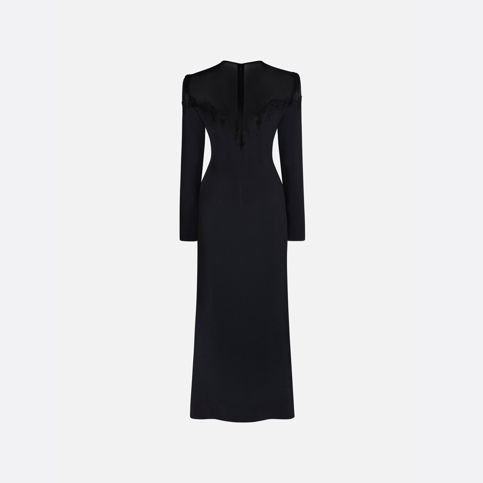 Alessandra Rich - Cady And Silk Georgette Midi Dress - 44