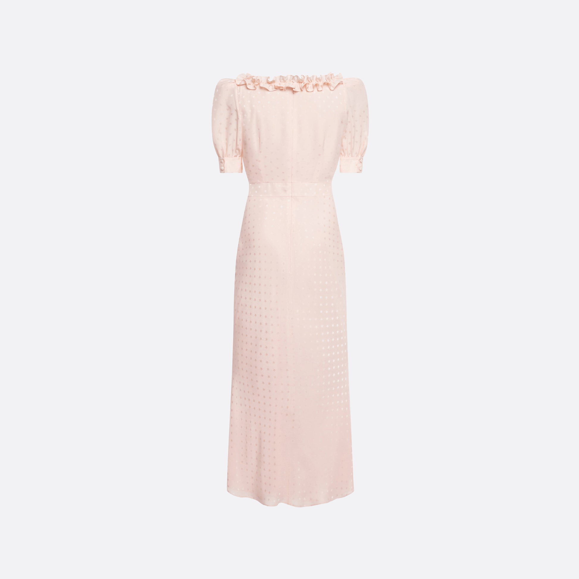 Alessandra Rich - Silk Jacquard Dress With Square Neckline - 42