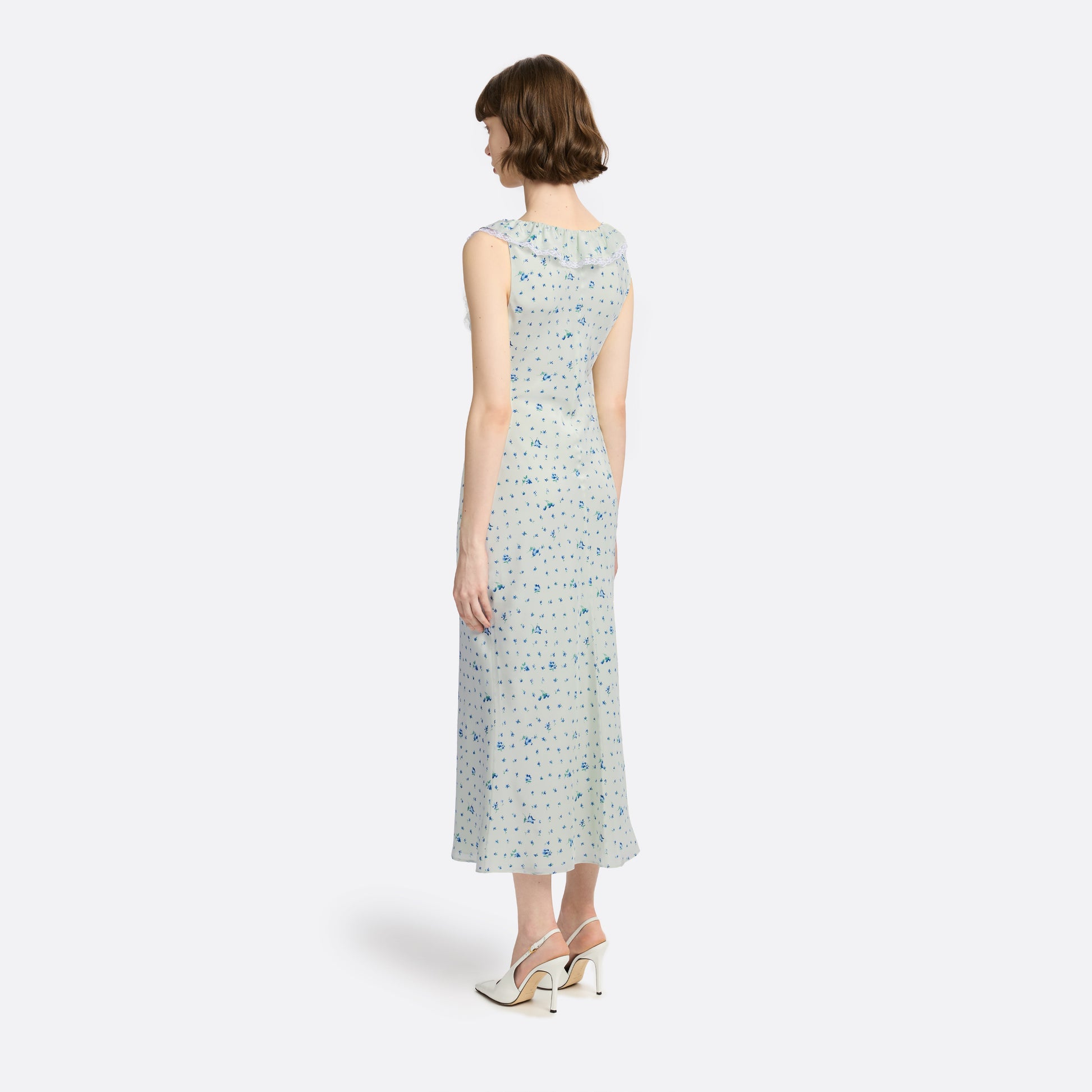 alessandra rich blue lace dress Alessandra Rich