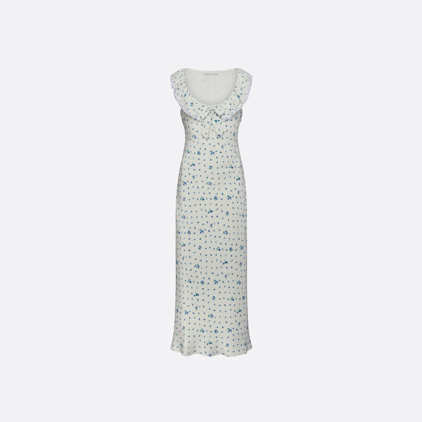 SILK SLIP MIDI DRESS