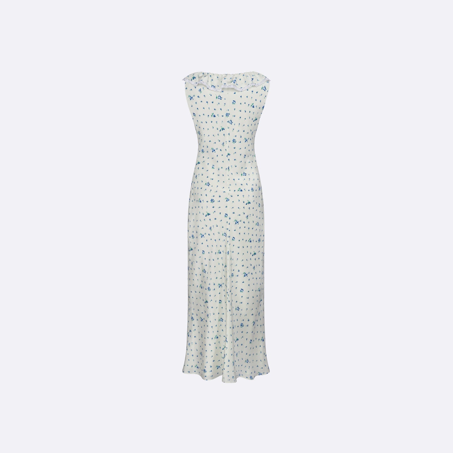 SILK SLIP MIDI DRESS