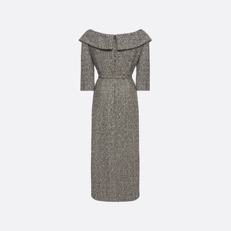 alessandra rich cowl-neck floral-devor chiffon mini dress Dresses Alessandra Rich